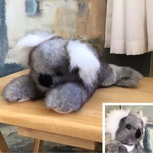 Aurora Plush Koala Bear Floppy Stuffed Toy - Gray and White 10 - 11 Inches